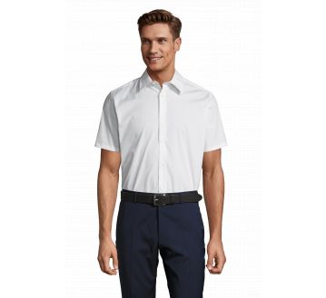CHEMISE HOMME MANCHES COURTES BROADWAY STRETCH - SOL'S