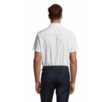 CHEMISE HOMME MANCHES COURTES BROADWAY STRETCH...