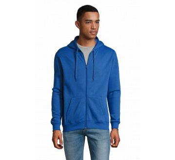 SWEAT ZIP A CAPUCHE STONE UNISEXE 01714 - SOLS