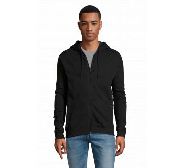 SWEAT ZIP A CAPUCHE STONE UNISEXE 01714 - SOLS
