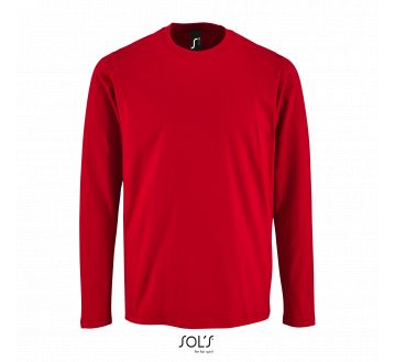 T-shirt manches longues homme Sol’s Imperial rouge