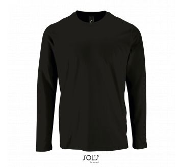 T-shirt manches longues homme Sol’s Imperial noir