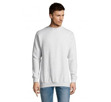 Sweat unisexe Sol's NEW SUPREME blanc chiné