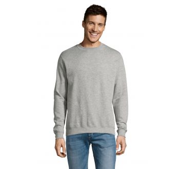 Sweat unisexe Sol's NEW SUPREME gris