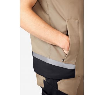 GILET DE TRAVAIL DEPERLANT DOUBLURE CHAUDE...