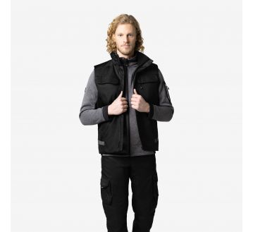 GILET DE TRAVAIL DEPERLANT DOUBLURE CHAUDE...