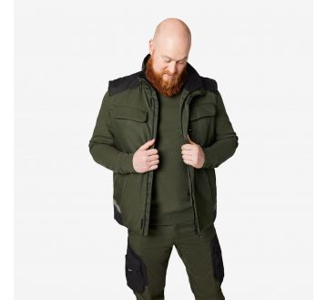 GILET DE TRAVAIL DEPERLANT DOUBLURE CHAUDE...