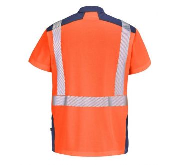 POLO MANCHES COURTES HV SIMOUN RT86 FLUO SAFE...