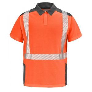 Polo à manches courtes Cepovett - SIMOUN FLUO SAFE XP orange