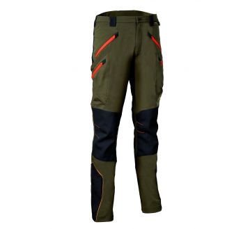 Pantalon de travail Cofra - VELTEN kaki et orange