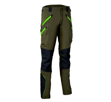 Pantalon de travail Cofra - VELTEN kaki et orange