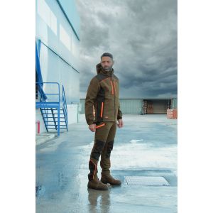 Pantalon de travail Cofra - VELTEN kaki et orange 2