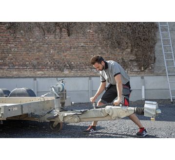 BERMUDA DE TRAVAIL SEDIMENT NOIR MULTIPOCHES - LMA