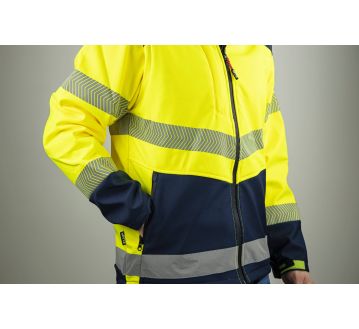 VESTE SOFTSHELLE HAUTE VISIBILITE VISEUR 2227...