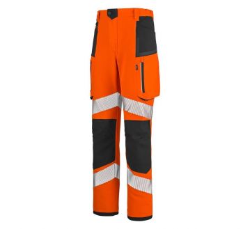 Pantalon haute visibilité orange de la marque Lafont