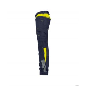 Pantalon de travail homme Dassy CANTON bleu et jaune 2