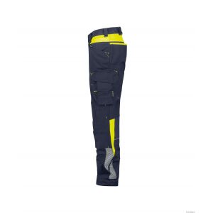 Pantalon de travail femme Dassy CANTON bleu et jaune 2