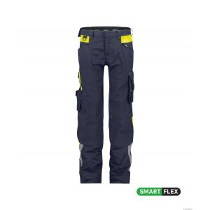 Pantalon de travail femme Dassy CANTON bleu et jaune