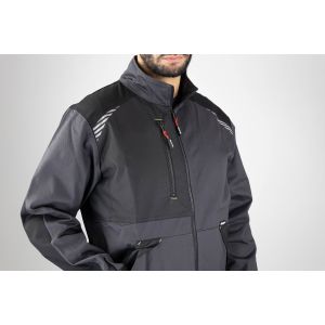 VESTE DE TRAVAIL CYCLOPE BICOLORE GRIS/NOR - LMA 2