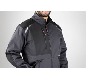 VESTE DE TRAVAIL CYCLOPE BICOLORE GRIS/NOR - LMA