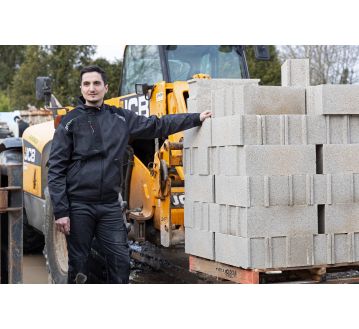 VESTE DE TRAVAIL CYCLOPE BICOLORE GRIS/NOR - LMA