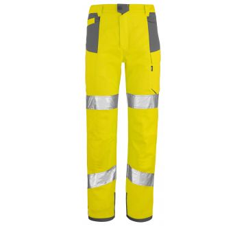 Pantalon de signalisation haute visibilité pour l'été orange/marine de la marque Lafont