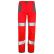 Pantalon de signalisation haute visibilité pour l'été rouge/gris de la marque Lafont