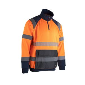 SWEAT COL CAMIONNEUR HAUTE VISIBILITE PRECISION 8085...