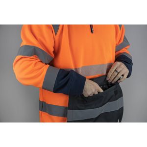 SWEAT COL CAMIONNEUR HAUTE VISIBILITE PRECISION 8085... 2