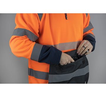 SWEAT COL CAMIONNEUR HAUTE VISIBILITE PRECISION...