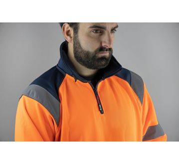SWEAT COL CAMIONNEUR HAUTE VISIBILITE PRECISION...