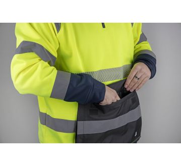 SWEAT COL CAMIONNEUR HAUTE VISIBILITE MIRE 8084...