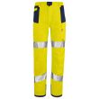Pantalon haute visibilité écoresponsable jaune/marine de la marque Lafont