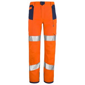 Pantalon haute visibilité écoresponsable jaune/marine de la marque Lafont 2