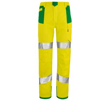 Pantalon haute visibilité écoresponsable jaune/marine de la marque Lafont