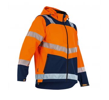 VESTE SOFTSHELL HV CIBLE 2266 ORANGE FLUO - LMA