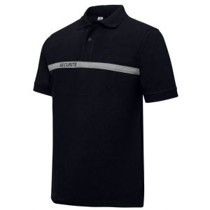 POLO DE TRAVAIL "SECURITE" MANCHES COURTES NOIR POMC1206...
