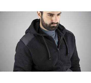 SWEAT ZIPPEE A CAPUCHE QUEBEC 8094 NOIR - LMA
