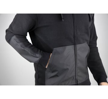 SWEAT ZIPPEE A CAPUCHE QUEBEC 8094 NOIR - LMA