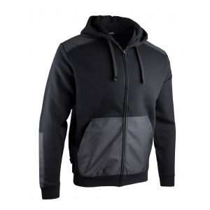 SWEAT ZIPPEE A CAPUCHE QUEBEC 8094 NOIR - LMA