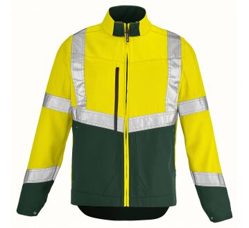 BLOUSON HAUTE VISIBILITE PI-jaune-bleu marine - LAFONT