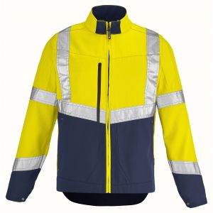 BLOUSON HAUTE VISIBILITE PI-jaune-bleu marine - LAFONT
