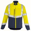 BLOUSON HAUTE VISIBILITE PI-jaune-bleu marine - LAFONT