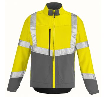 BLOUSON HAUTE VISIBILITE PI-jaune-bleu marine - LAFONT