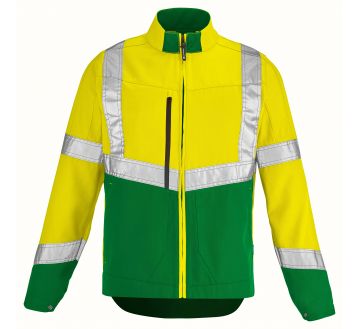 BLOUSON HAUTE VISIBILITE PI-jaune-bleu marine - LAFONT