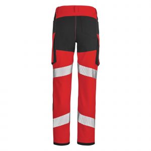 Pantalon haute visibilité rouge de la marque Lafont 2
