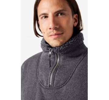 PULL POLAIRE COL CAMIONNEUR ZIP ROBERT - FHB