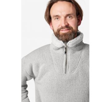 PULL POLAIRE COL CAMIONNEUR ZIP ROBERT - FHB