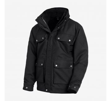 Veste de travail en doublure polaire FHB - 24MATTHIAS noir
