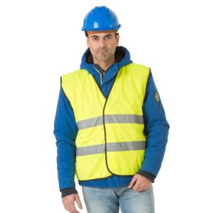 GILET SIGNALISATION CLASSE 2 JAUNE FLUO P101 - SACOBEL